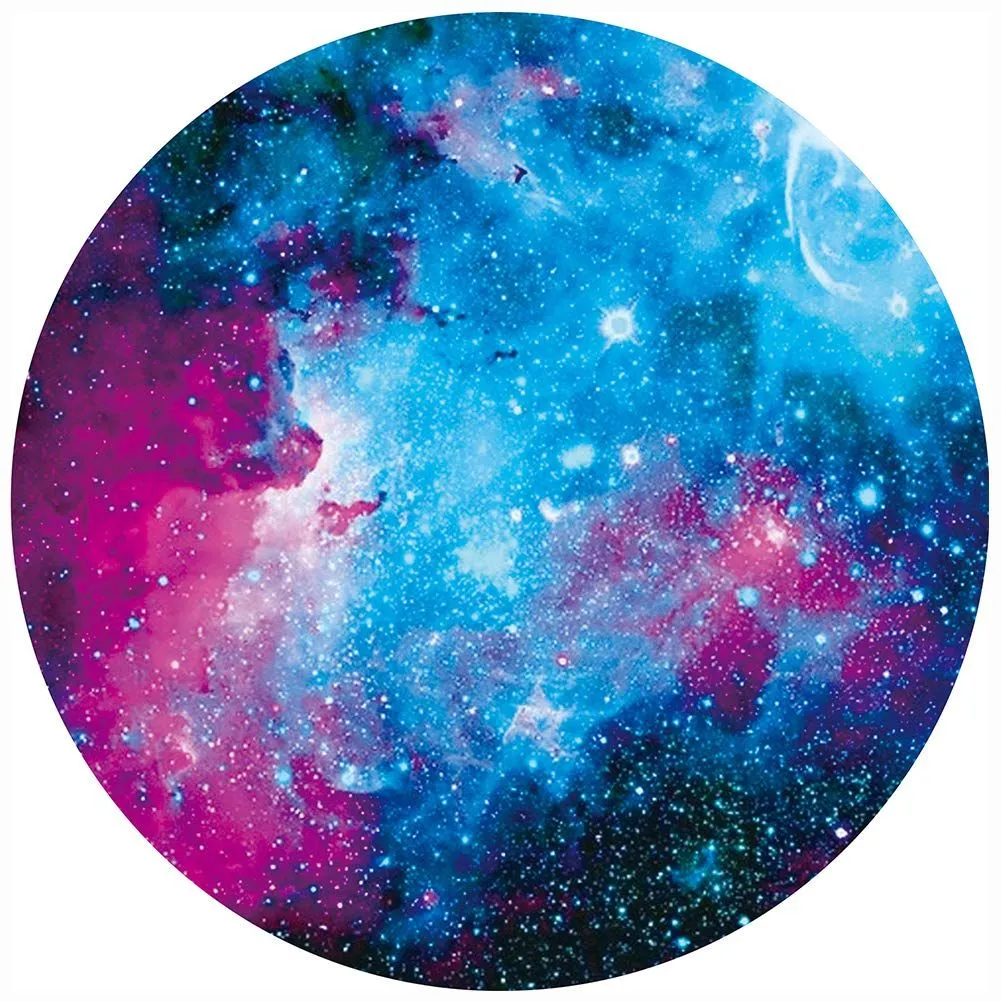 Cute Round Mouse Pads 7.9x7.9 Inch For Girls Women Office -  Starry Sky
