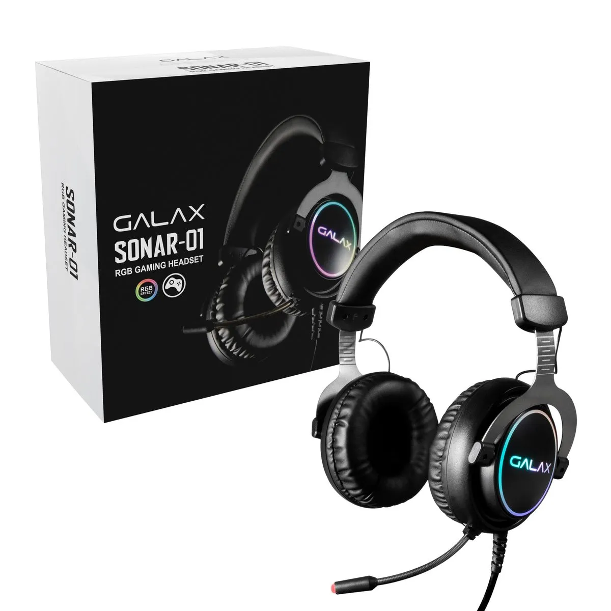 Galax Sonar1 Gaming Headset - Virtual 7.1 with Software for RGB