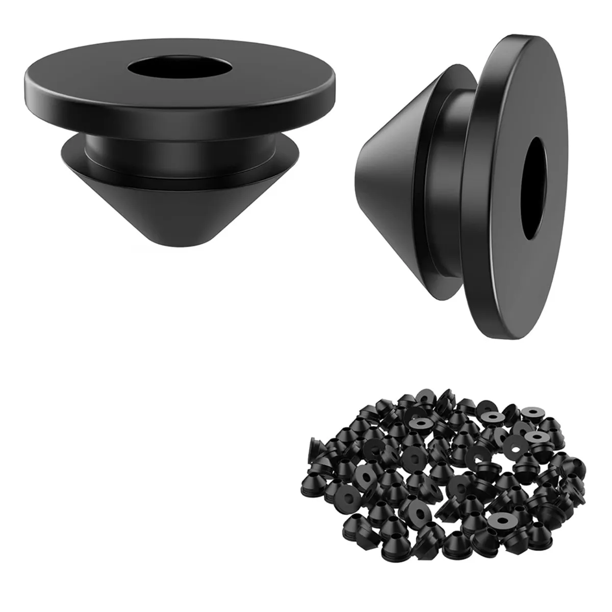 100Pieces Cable Railing Rubber Grommets for 1/8In 5/32In 3/16In Cables