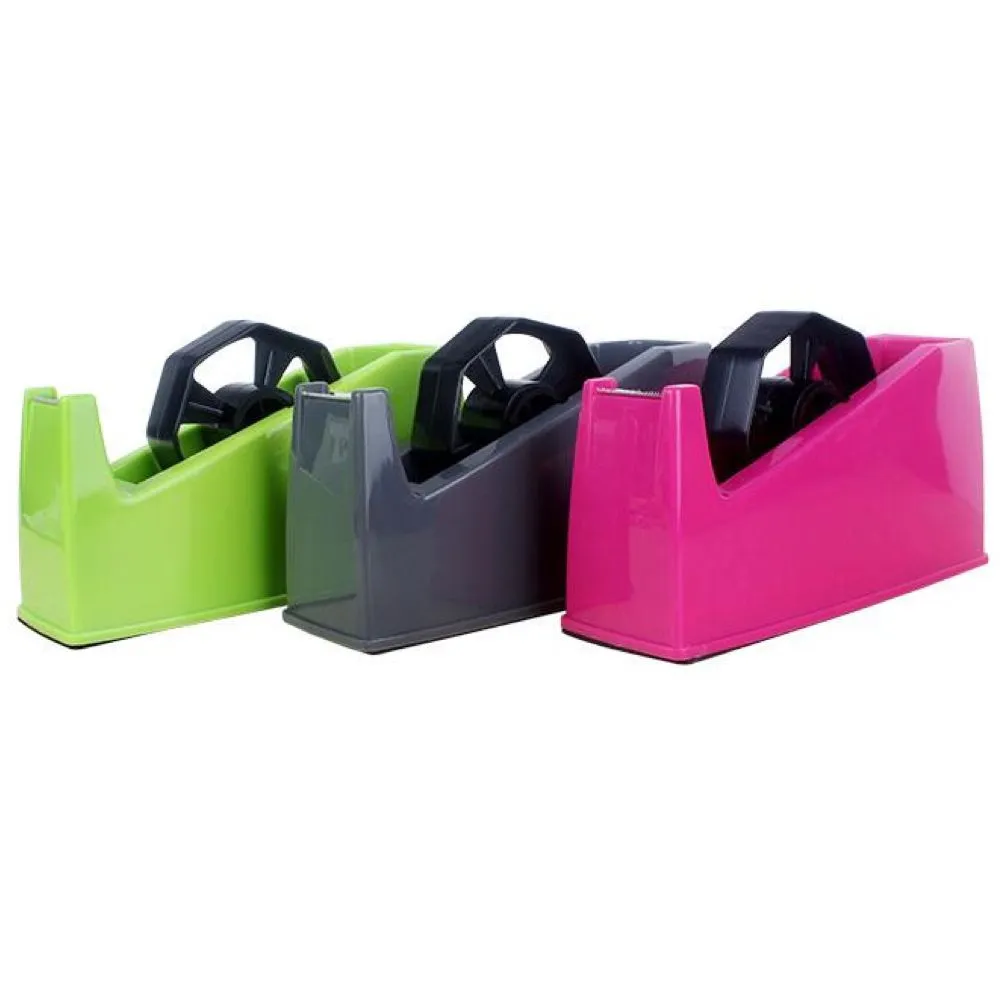 Desktop Stationery Tape Cutter Dispenser 3 Set - Grey