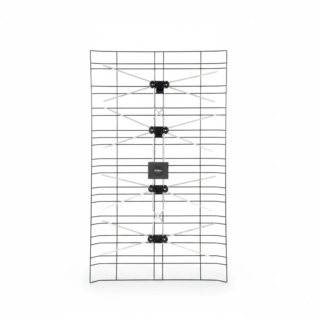 Ellies Outdoor UHF Digital TV Antenna with 4 Element Design