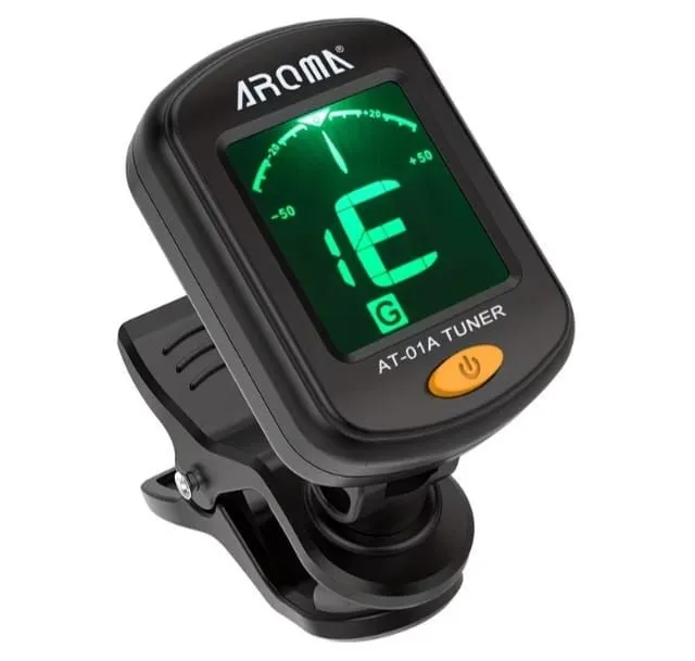 Clip-On Guitar Tuner | High-Definition LCD Display