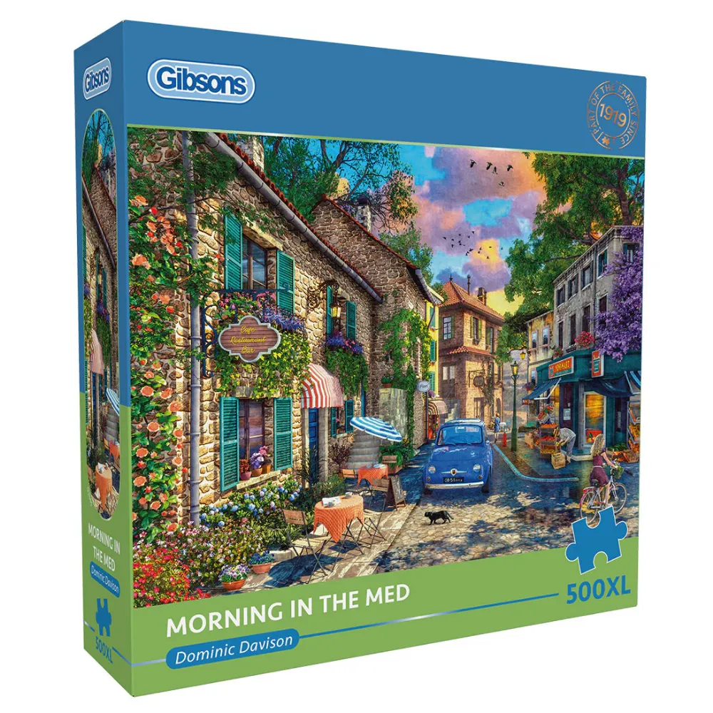 Gibsons - Morning in the Med - XL Pieces - 500 Piece Jigsaw Puzzle