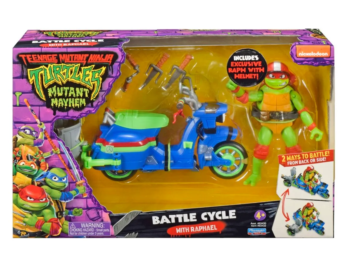 TMNT Movie Vehicle With Figures - Raphael