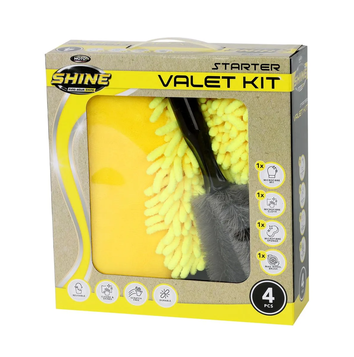 Moto Quip Shine Valet Starter Kit - 4-Piece