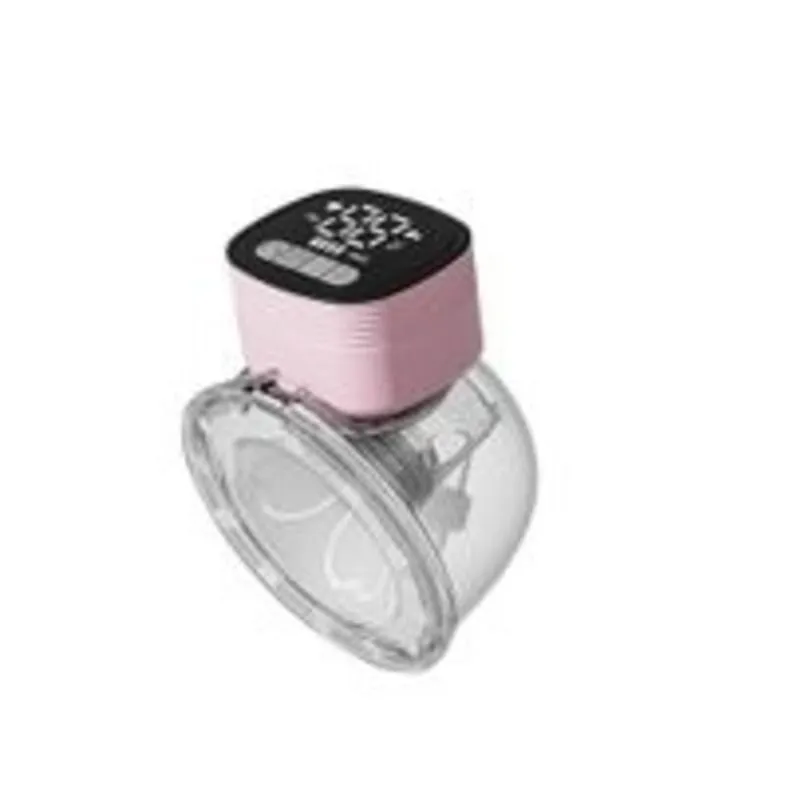 Hands-Free Portable Electric Breast Pump - Pink, Transparent