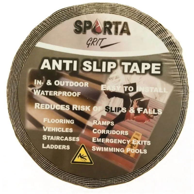 Sparta Grip PVC Anti-Slip Tape - 5m Roll - Black