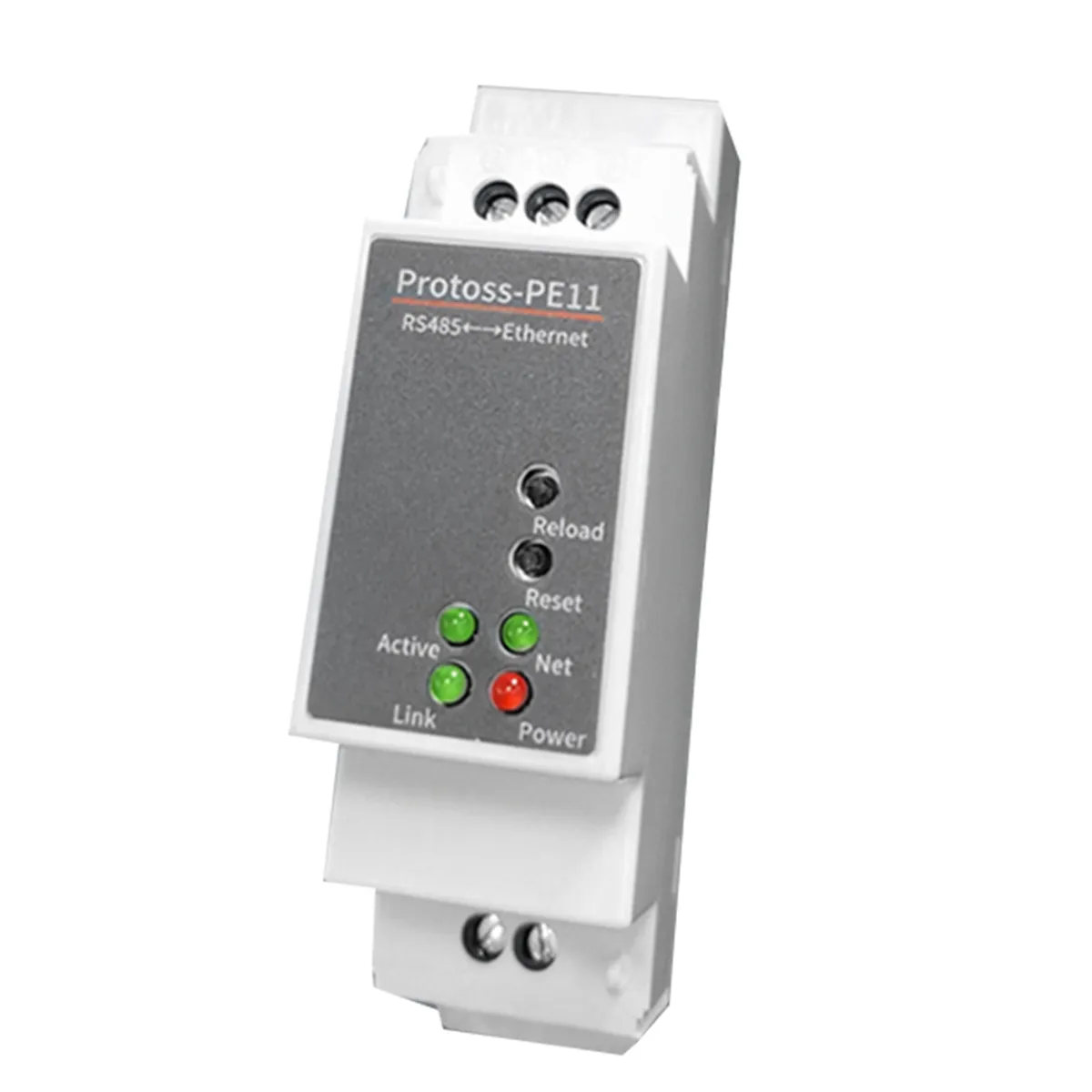 DIN-Rail Serial Port RS485 to Ethernet Converter Server
