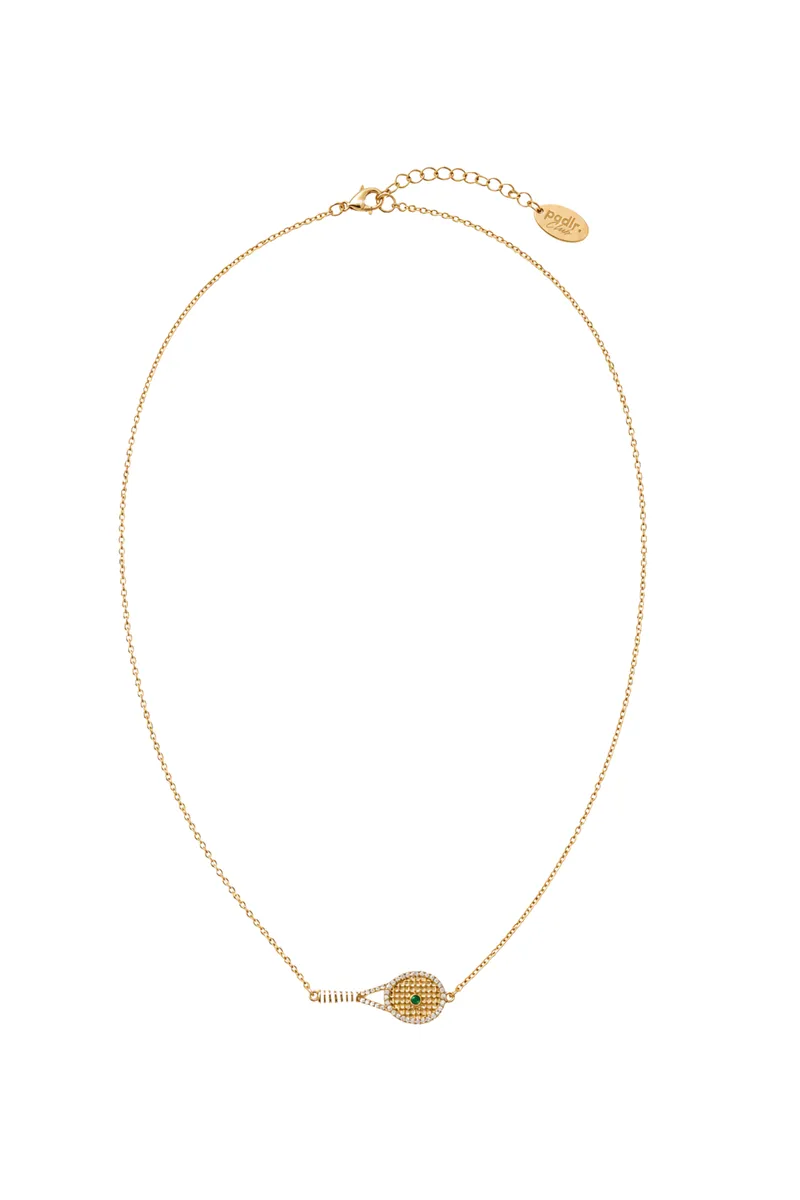 Padlr Club - Padel Tennis Racket Necklace | 18K Gold Plated