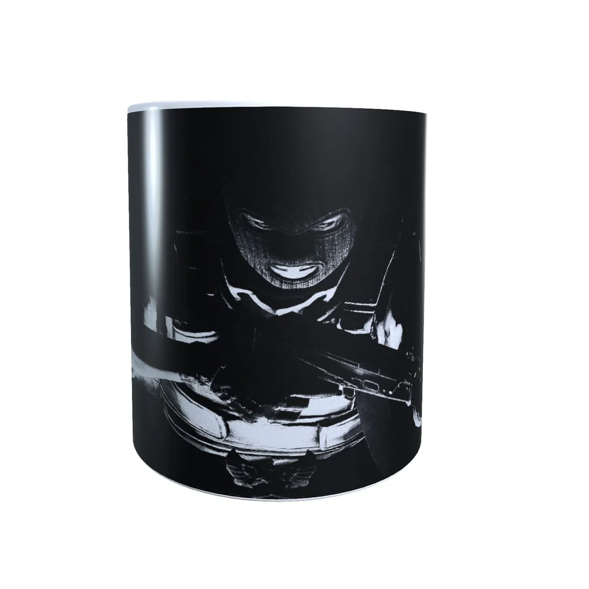T Black and White Balaclava - Counter Strike Coffee Mug