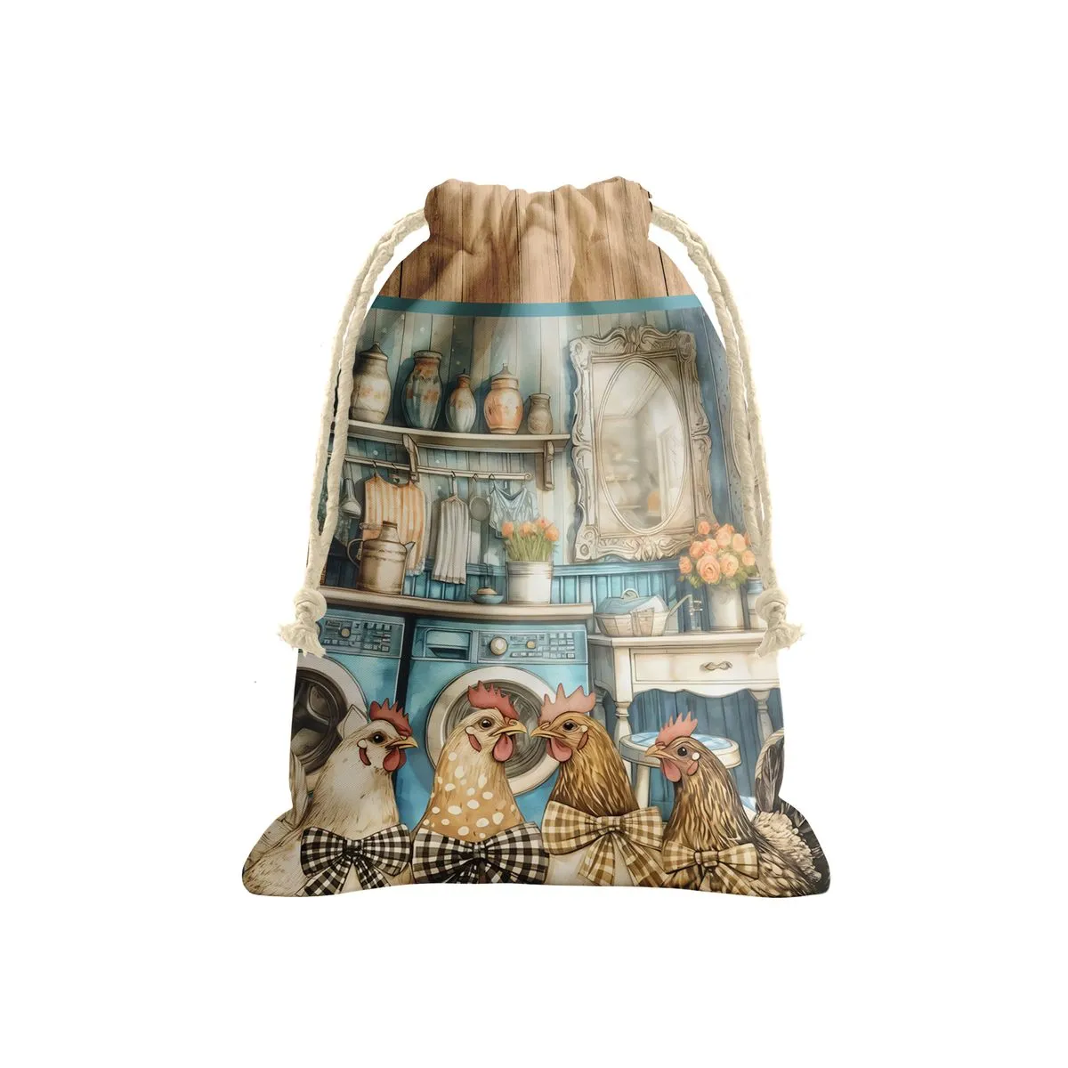 Country Cottage Chickens Gift Sack