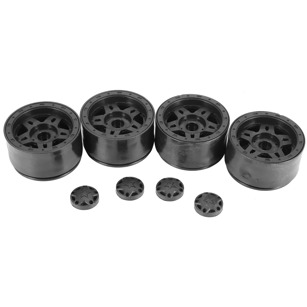Plastic Beadlock 2.2 Wheel Hub Wheel Rims for 1/10 RC Crawler Car Axial