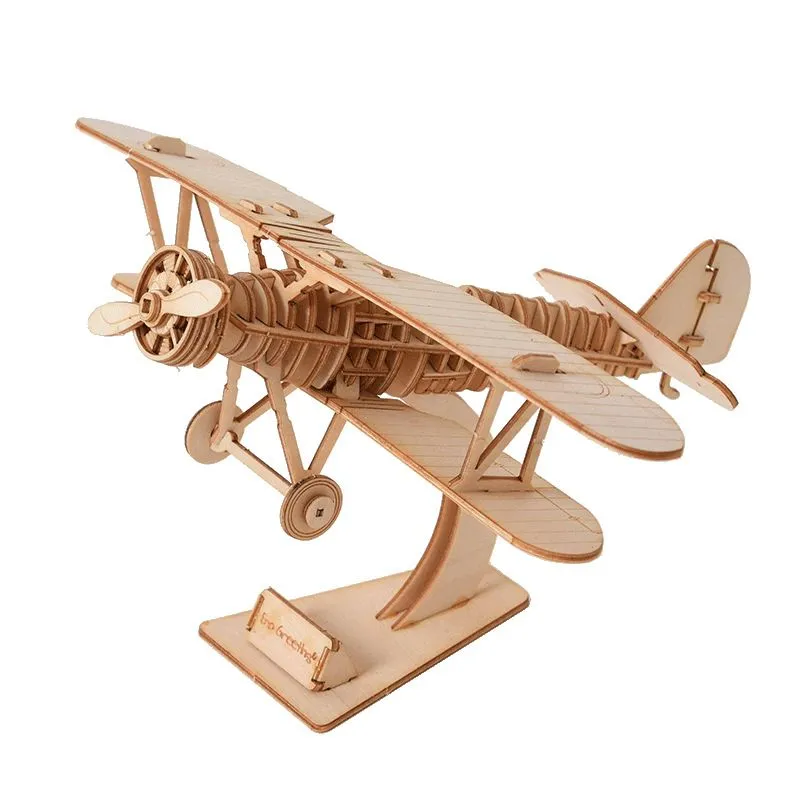 3D Biplane Puzzle Assembly Toy