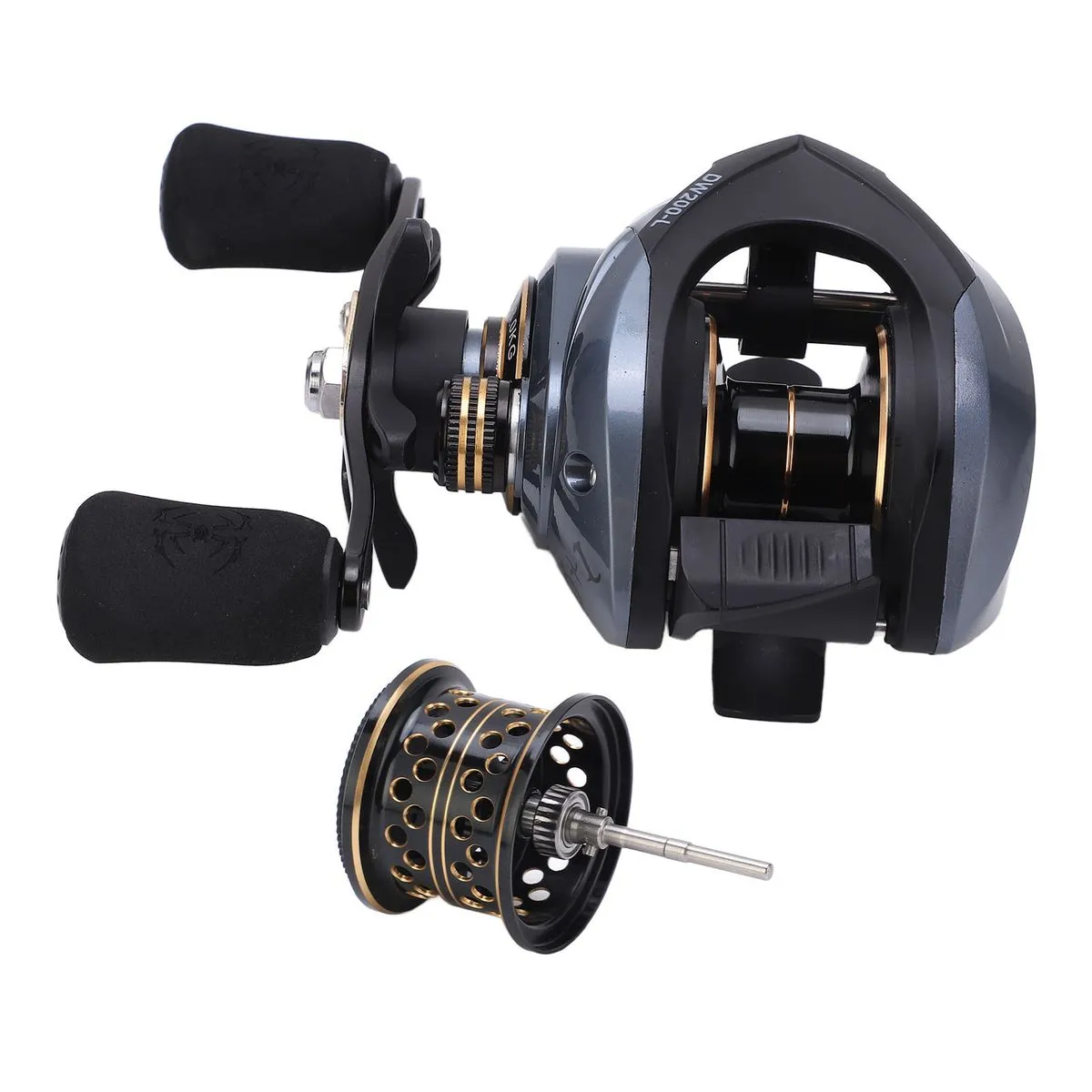 DW200 Baitcasting Reel 7.2:1 Dual Brake System LH