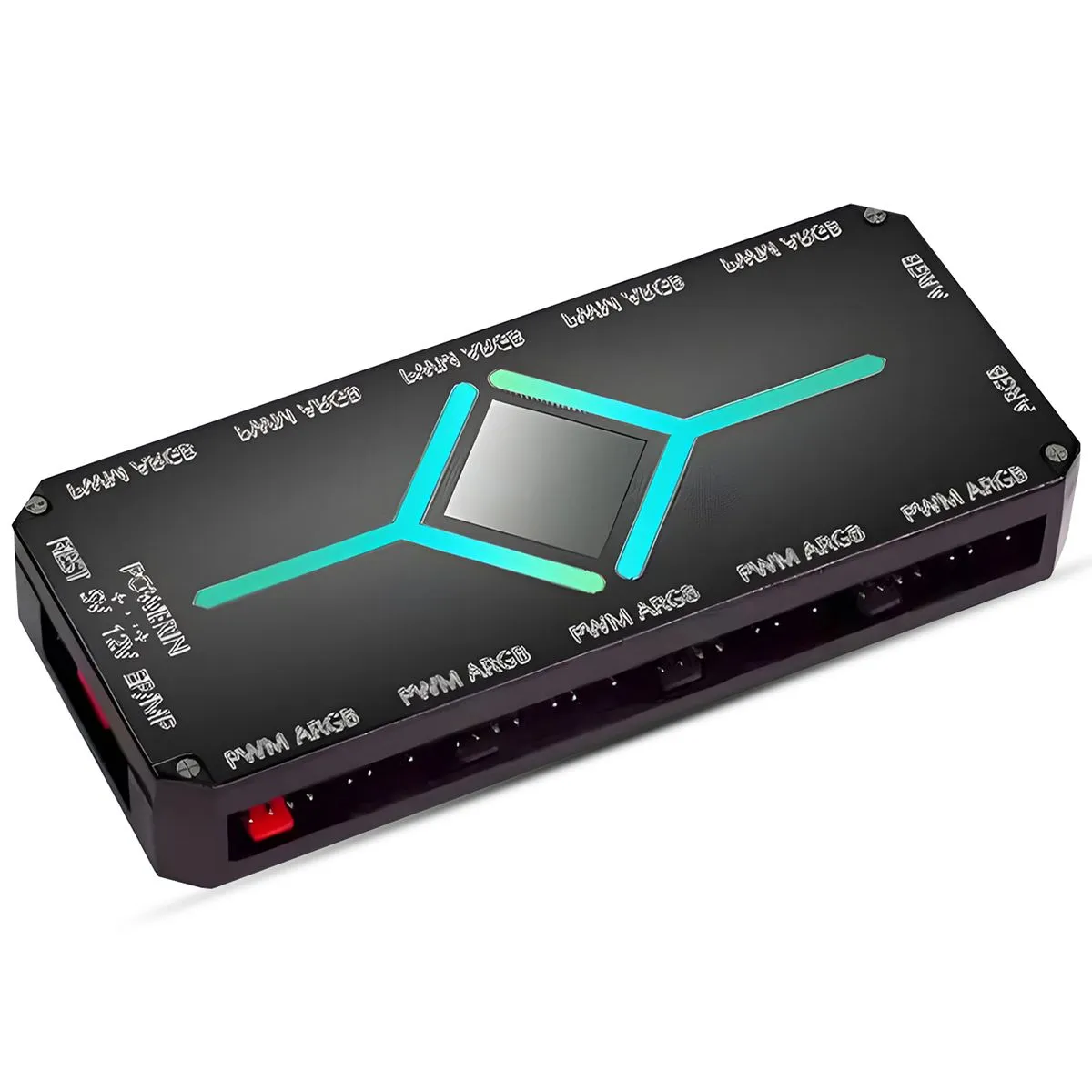 5V 3Pin Computer Fan Controller with 12 Slots Remote Controls Attachment