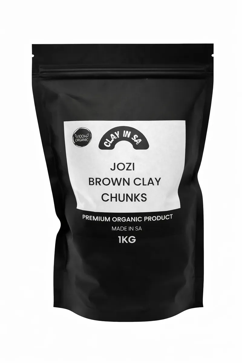Premium Organic Clay Chunks - Jozi Brown 1kg