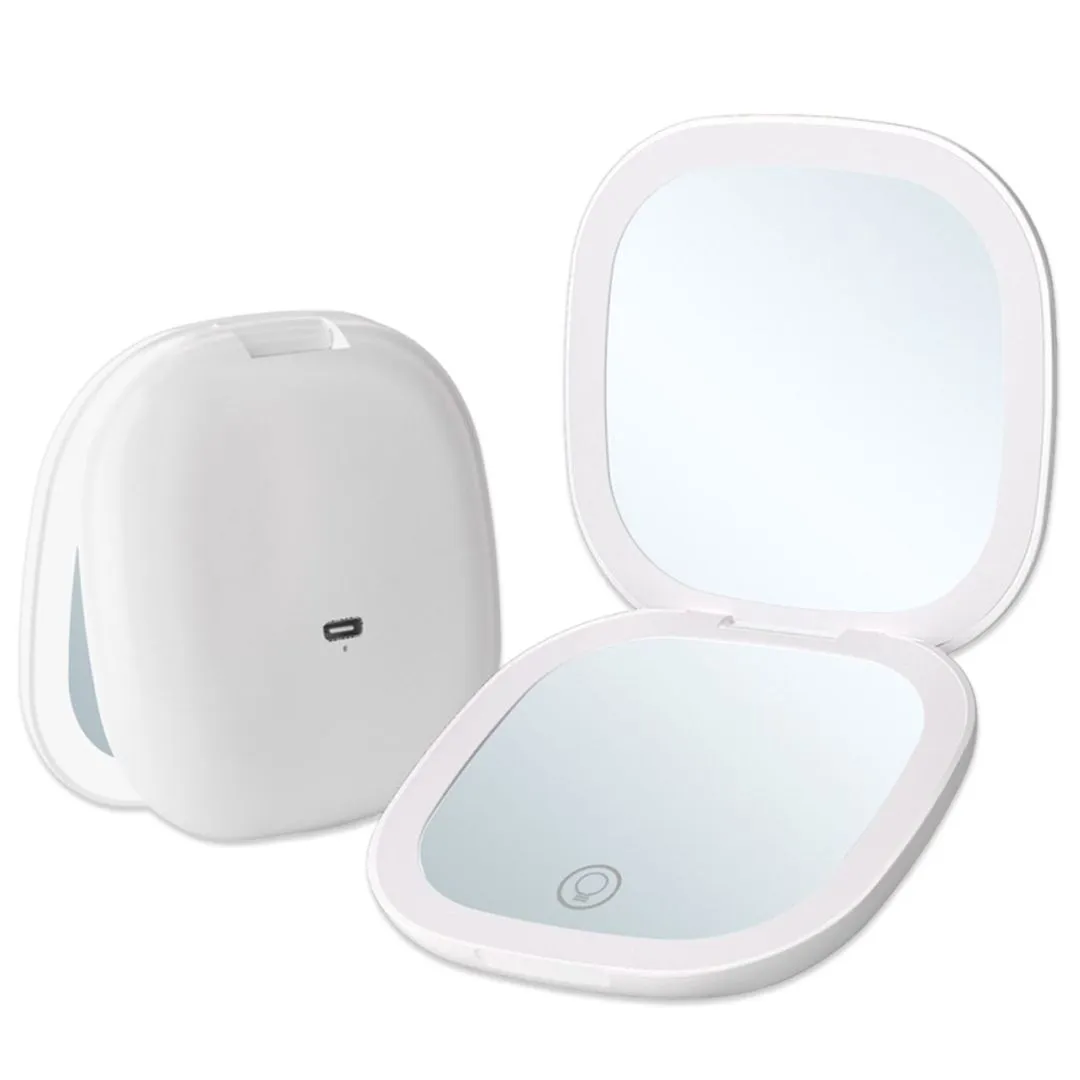 LED Makeup Mirror Cosmetic Vanity Mirror 5X Magnification 3 Color Lights