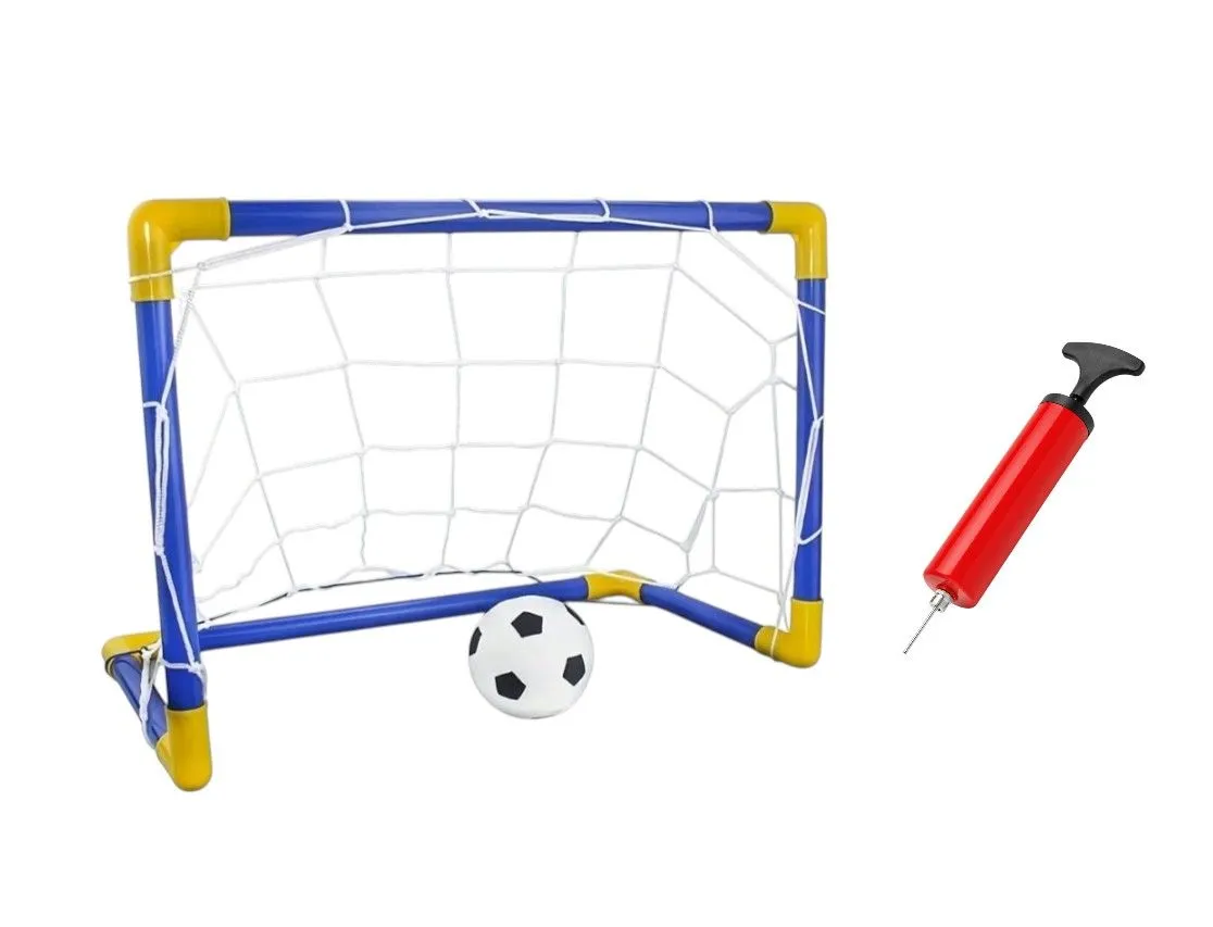 Kids Youth Soccer Goal Set with Ball and Pump Toy Set