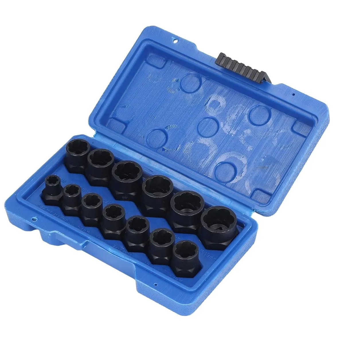 Impact Nut Extraction Tool Set, 13 Piece Molybdenum Steel Maximum Grip