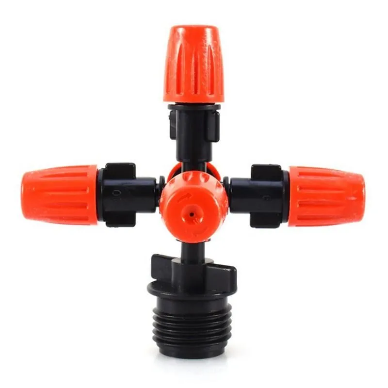 Cross Five Outlet Spray Nozzle For Gardens And Greenhouses ( Set Of 2)