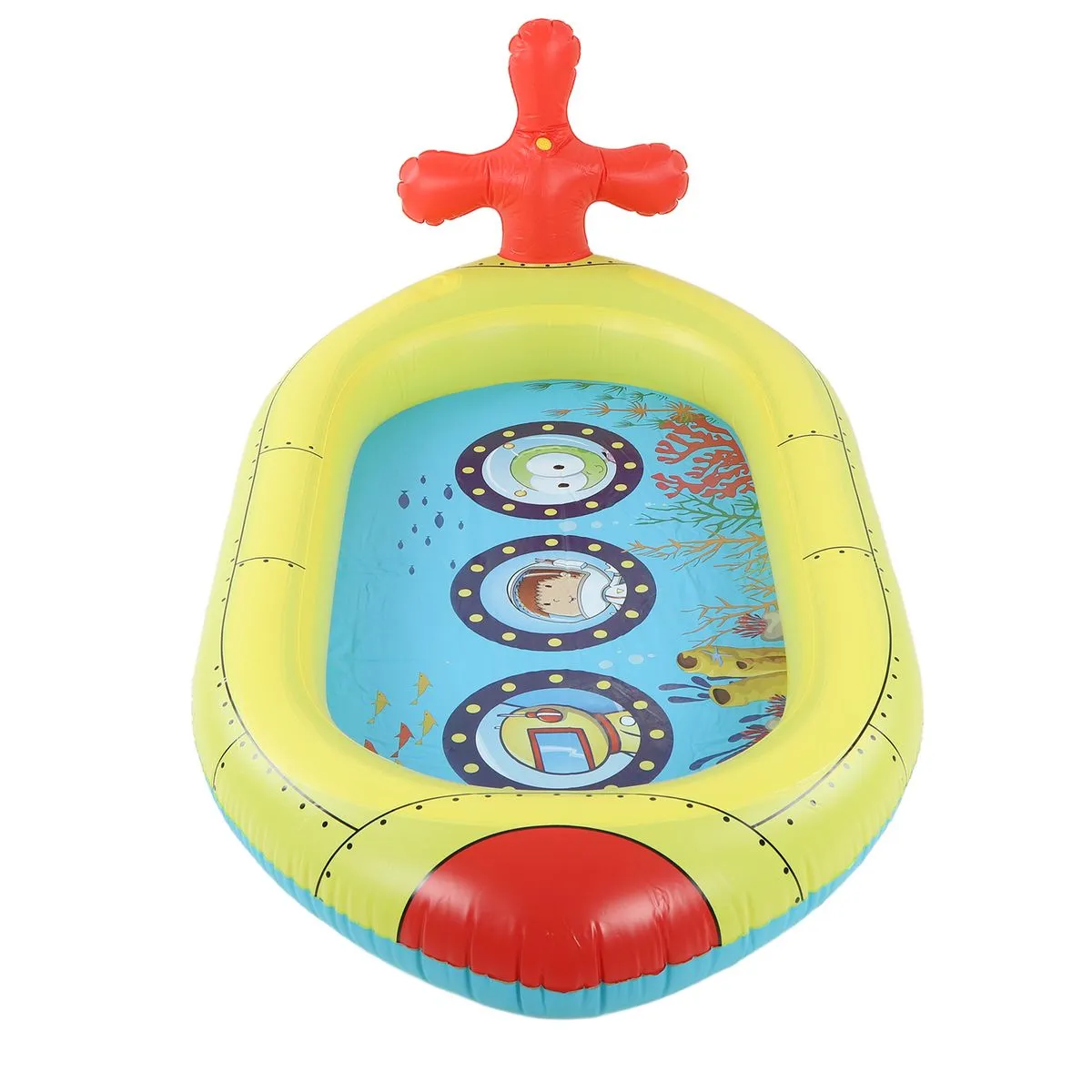 Submarine Inflatable Splash Pad Water Sprinkler Pool Compatible With Kids