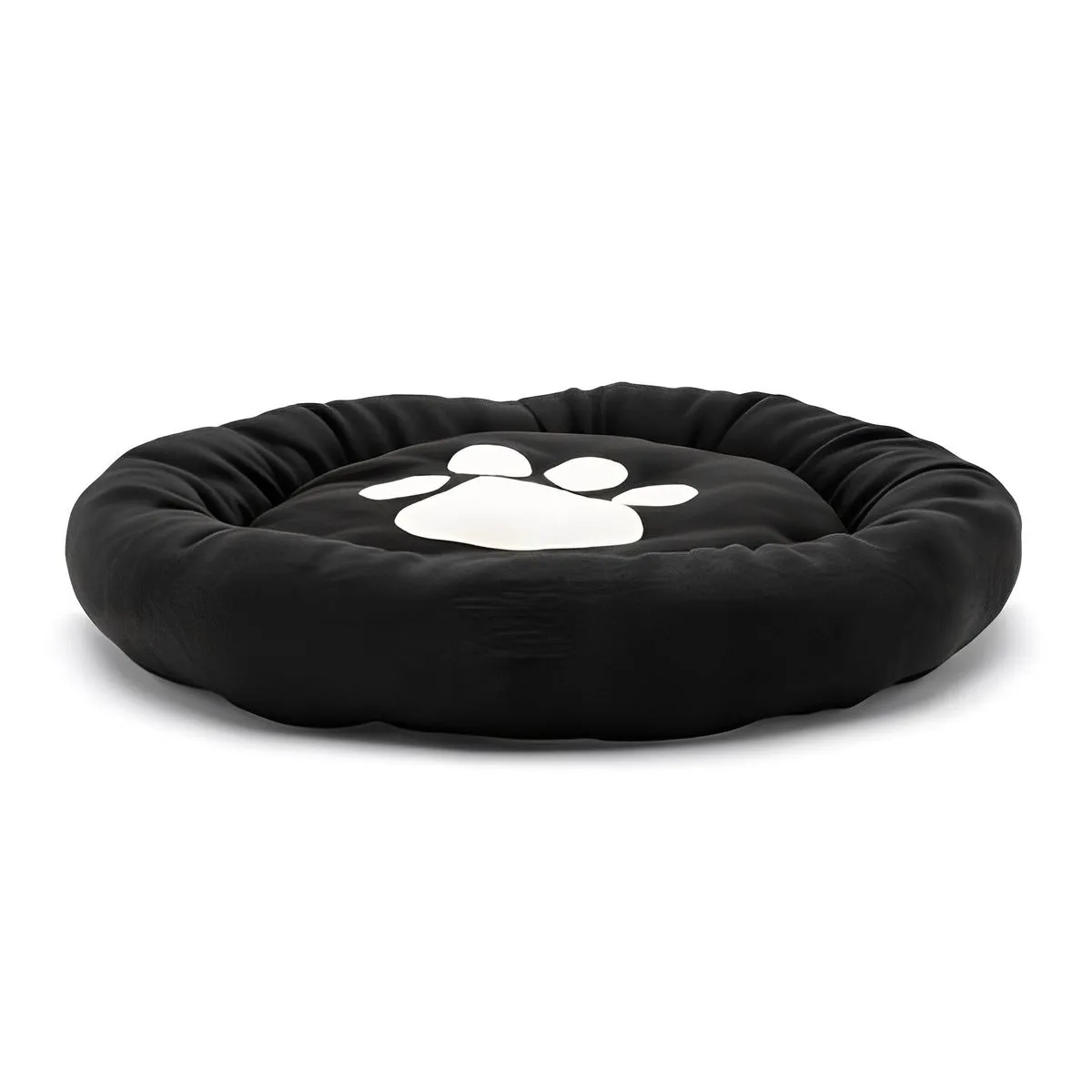 Pet Mall Round Fleece Bed for Dogs - 59cm - Black