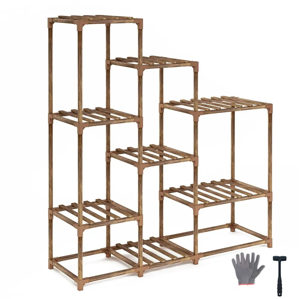Wood Indoor Floor Plant Stand Pot Plant Display Stand