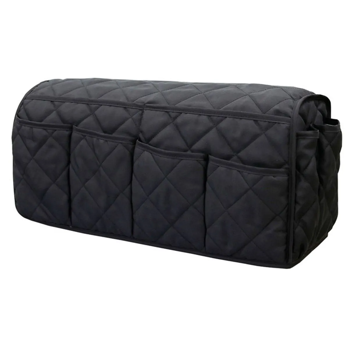 Black sofa arm organizer