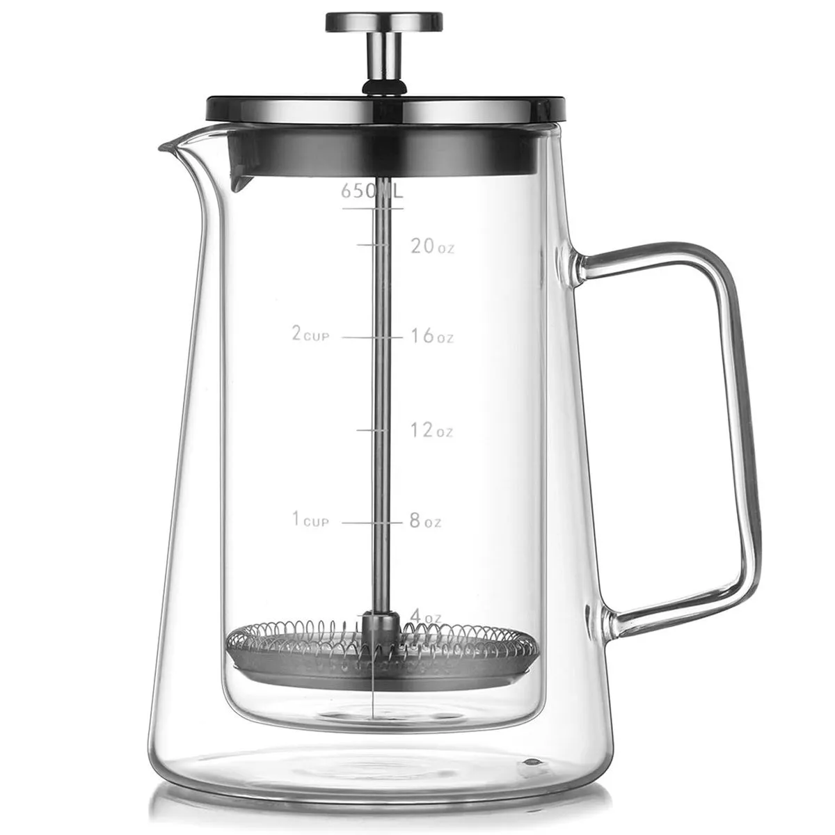 22Oz French Press Coffee Press Double-Wall Insulated Tea & Coffee Press