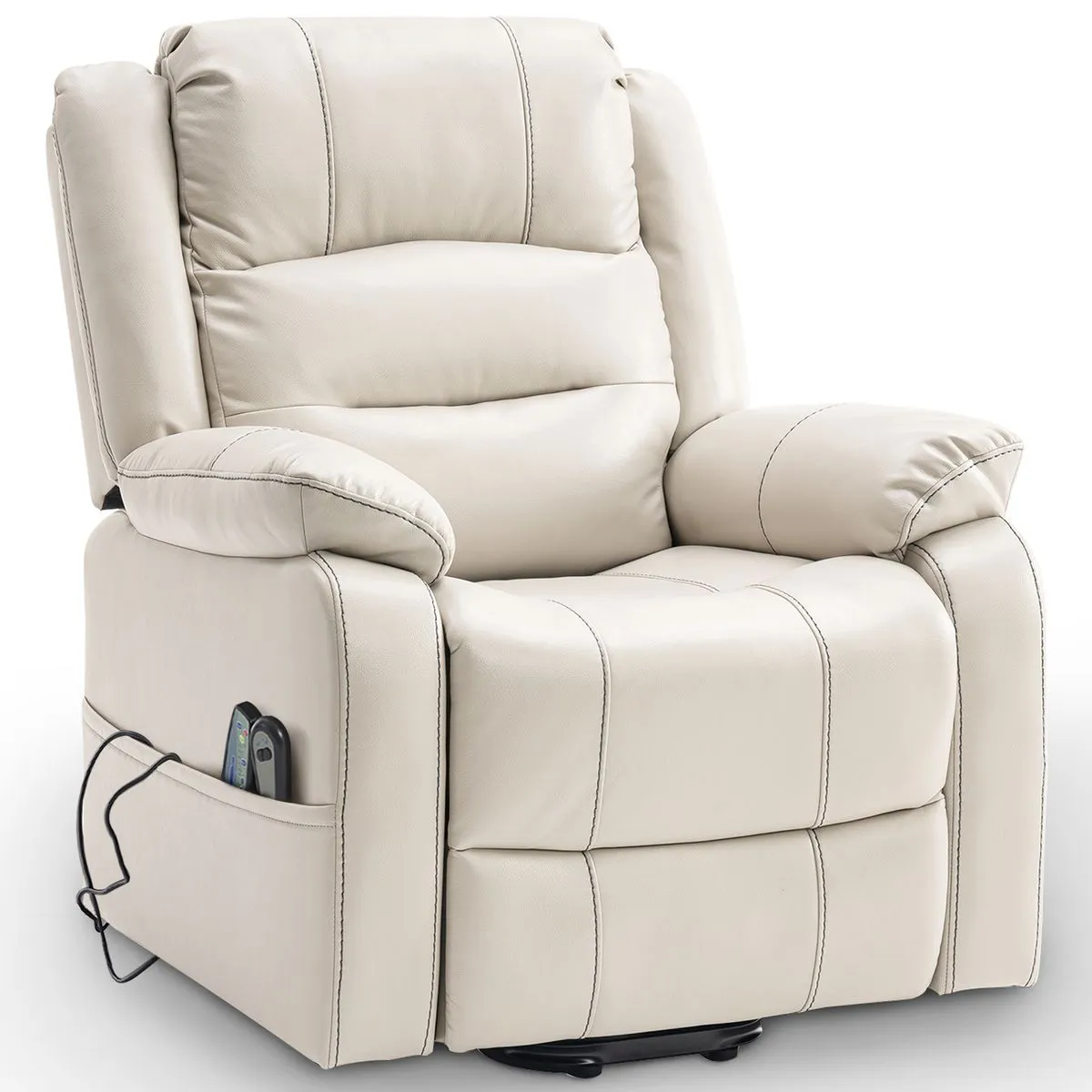 Recliner Chair Sofa Couch Electric Home Theater Lounger - Beige