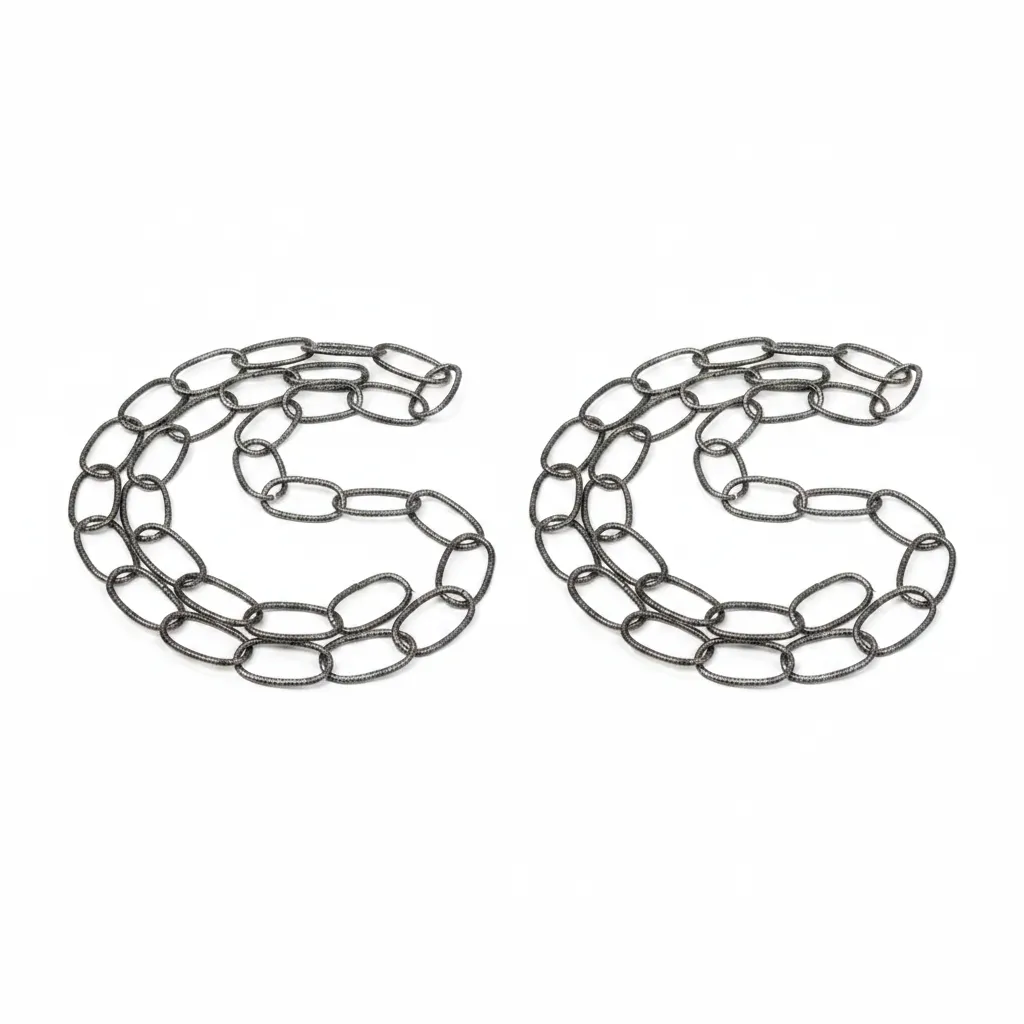 Krafft Antique Silver Decorative Oval Link Chain 2.8mm x 1m - 2 Pack