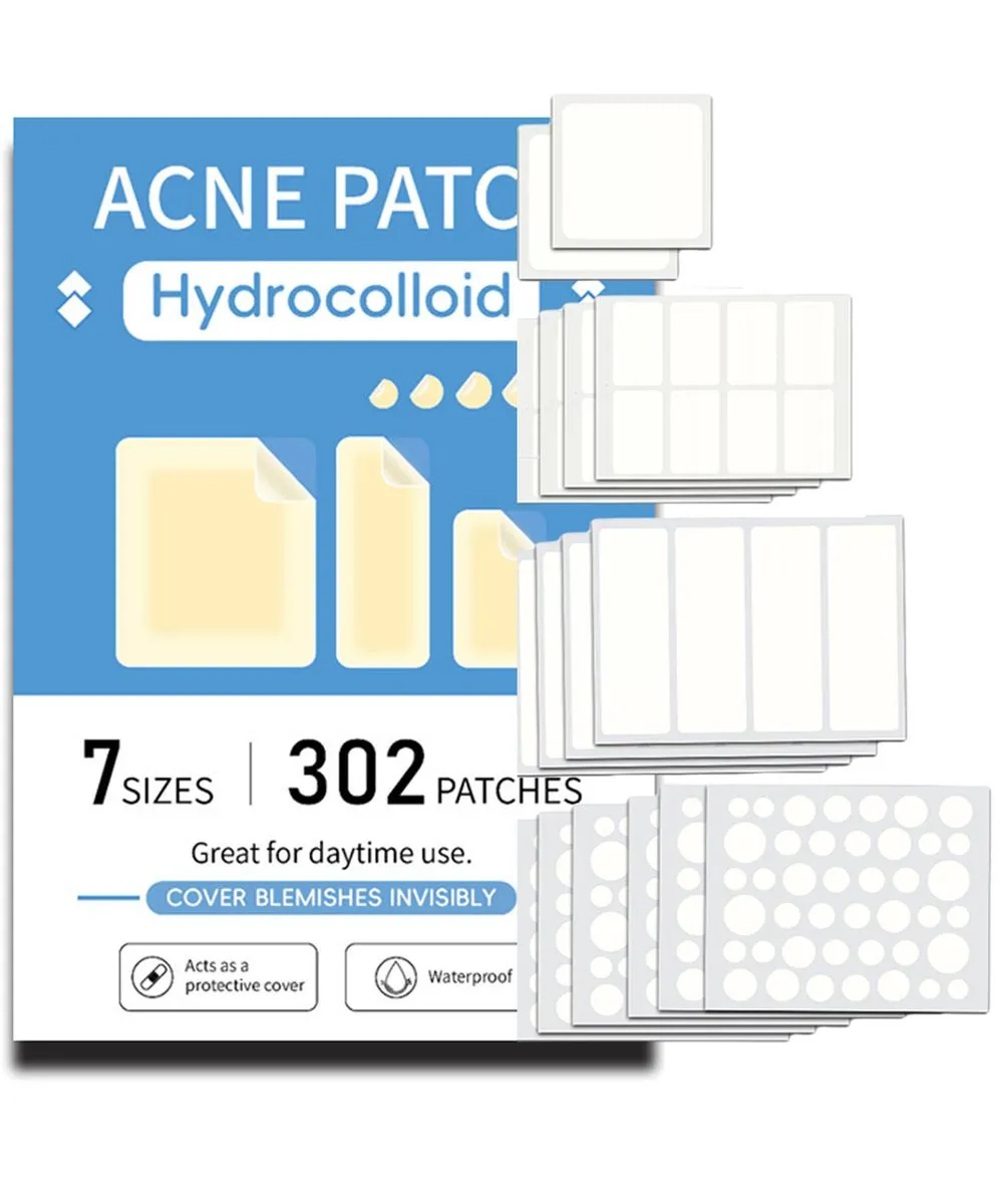 Large Pimple Patches, 7 Sizes XL Acne Patches for Body, Chin, Forehead