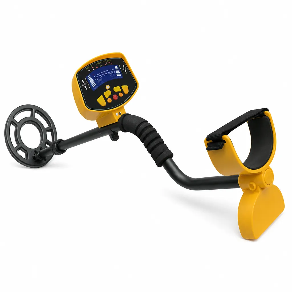 Gold Sniper Metal Detector with LCD Display Adjustable Stem Relic Hunting