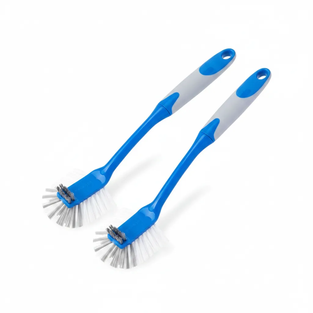 kleaner Braai Grill Scrubbing Brush with Long Handle for Easy - 2 Pack