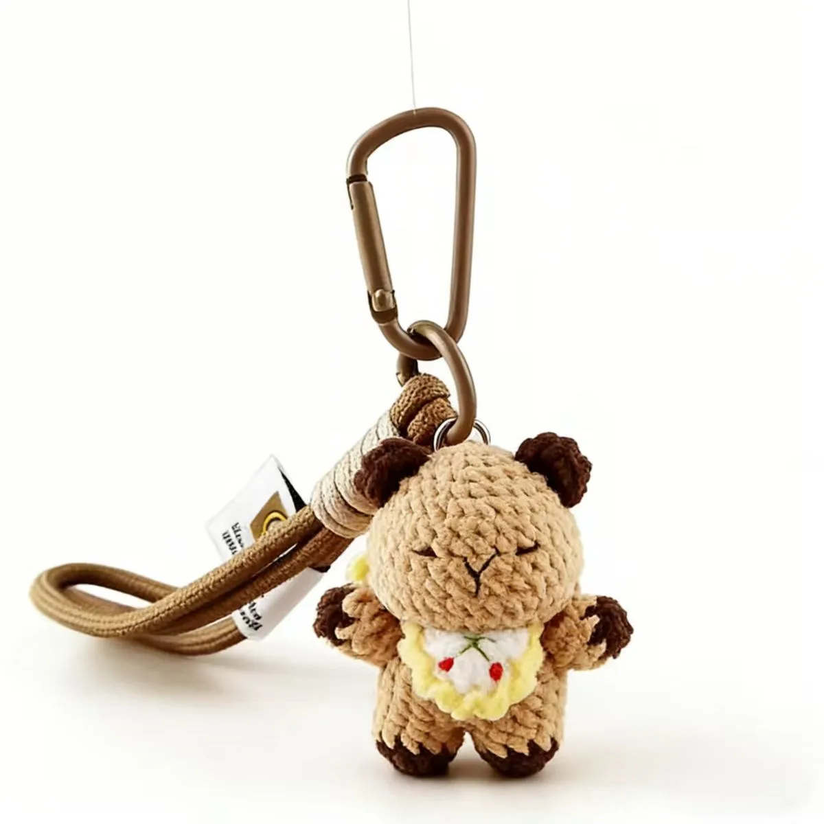 Handmade Crochet Animal Charms Premium Artisanal Gift - Brown