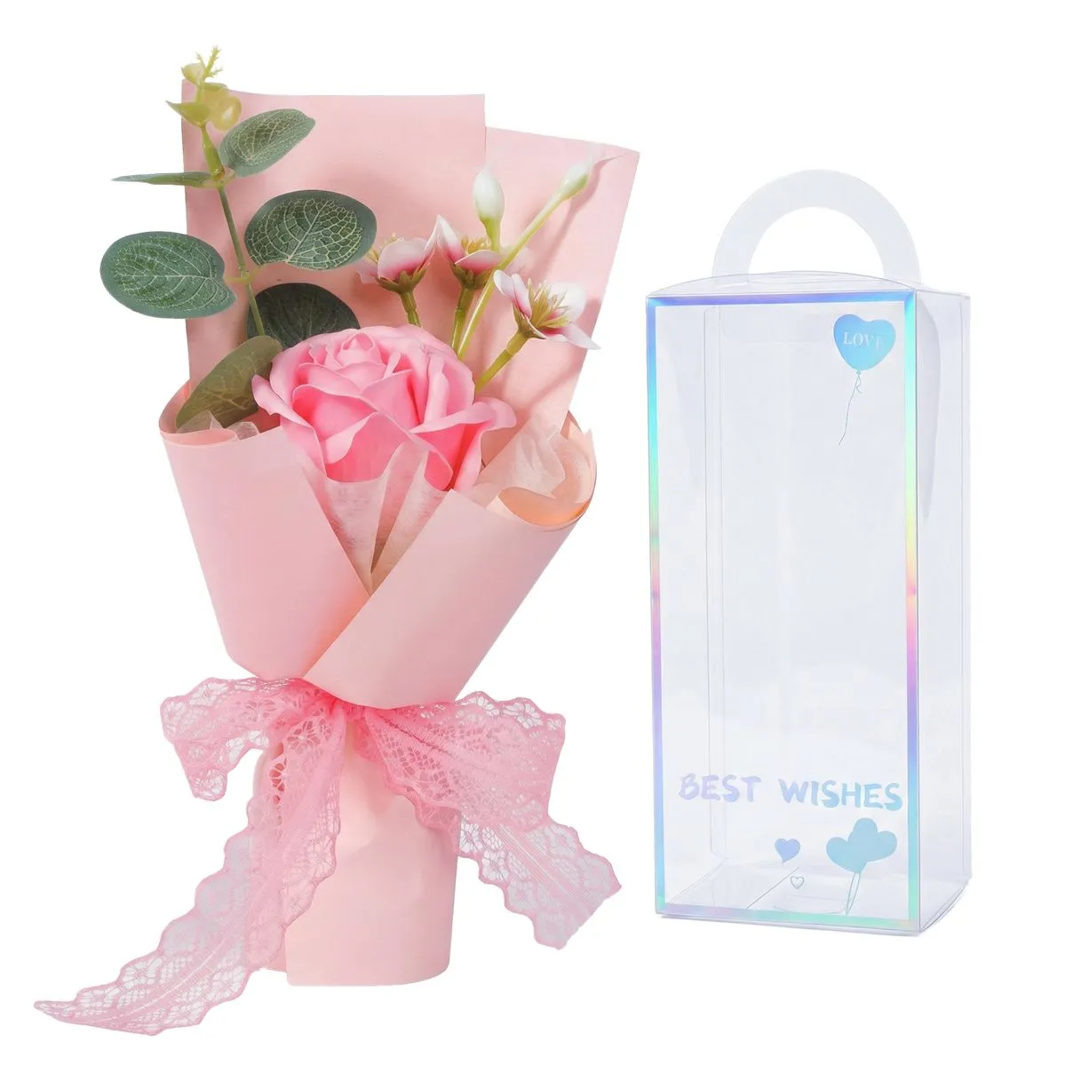 Artificial Flowers Flowers Roses Bouquet Valentine's Day Gift - Pink
