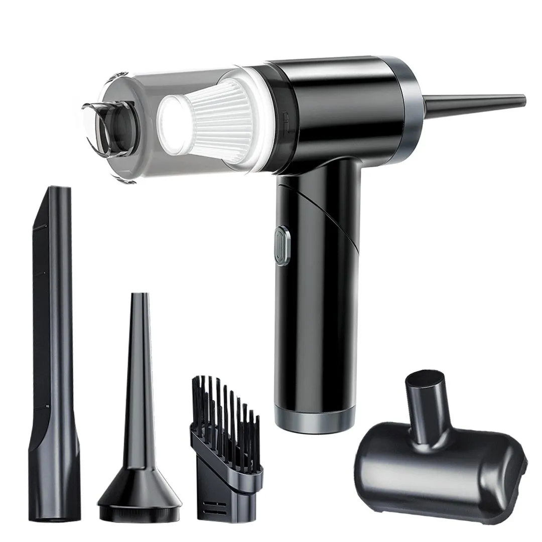 Portable Car Vacuum Cleaner Air Duster Blower 2 in1 with Multi-Nozzles