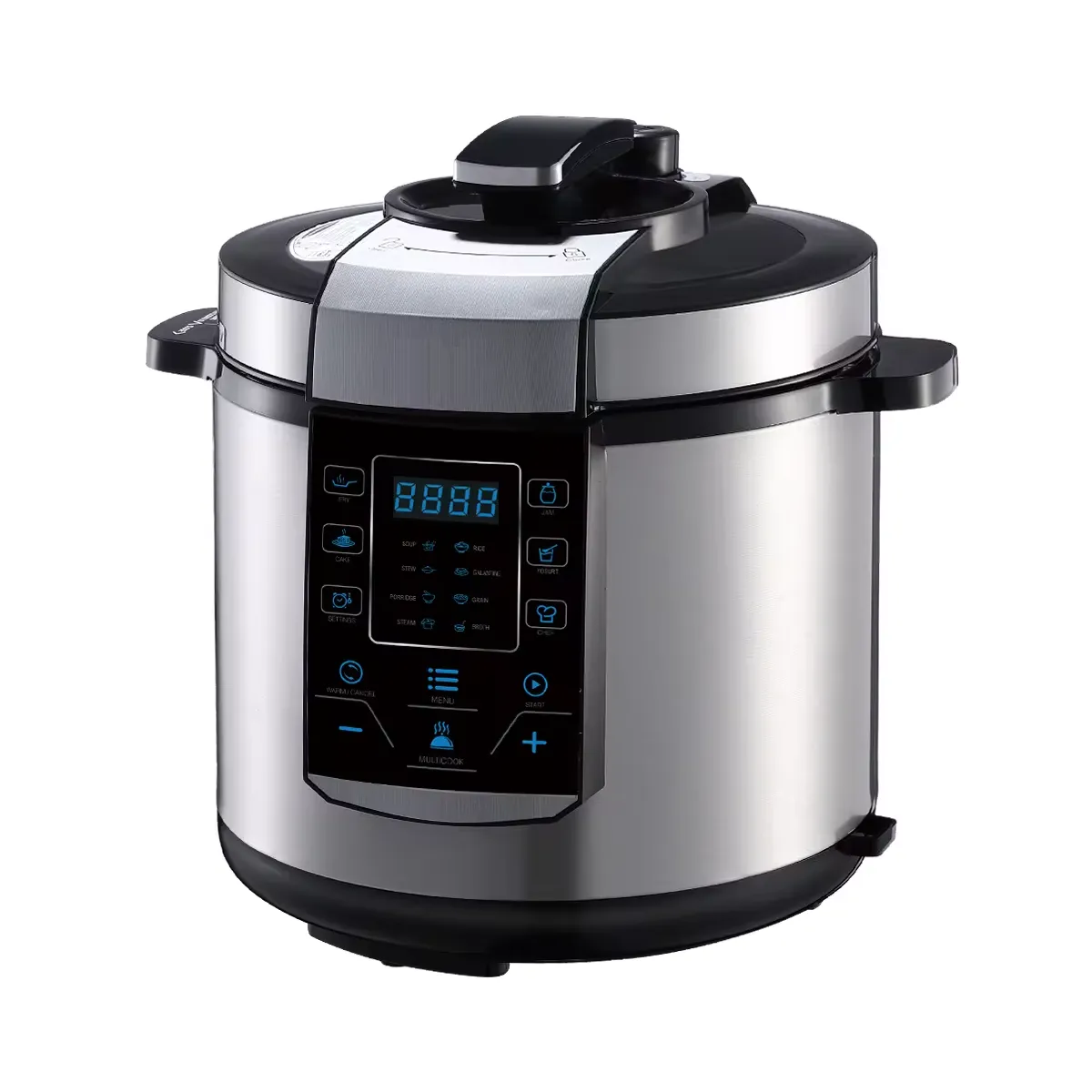 Multifunctional 6L Non-Stick Pressure Cooker - LED Advanced Functionality