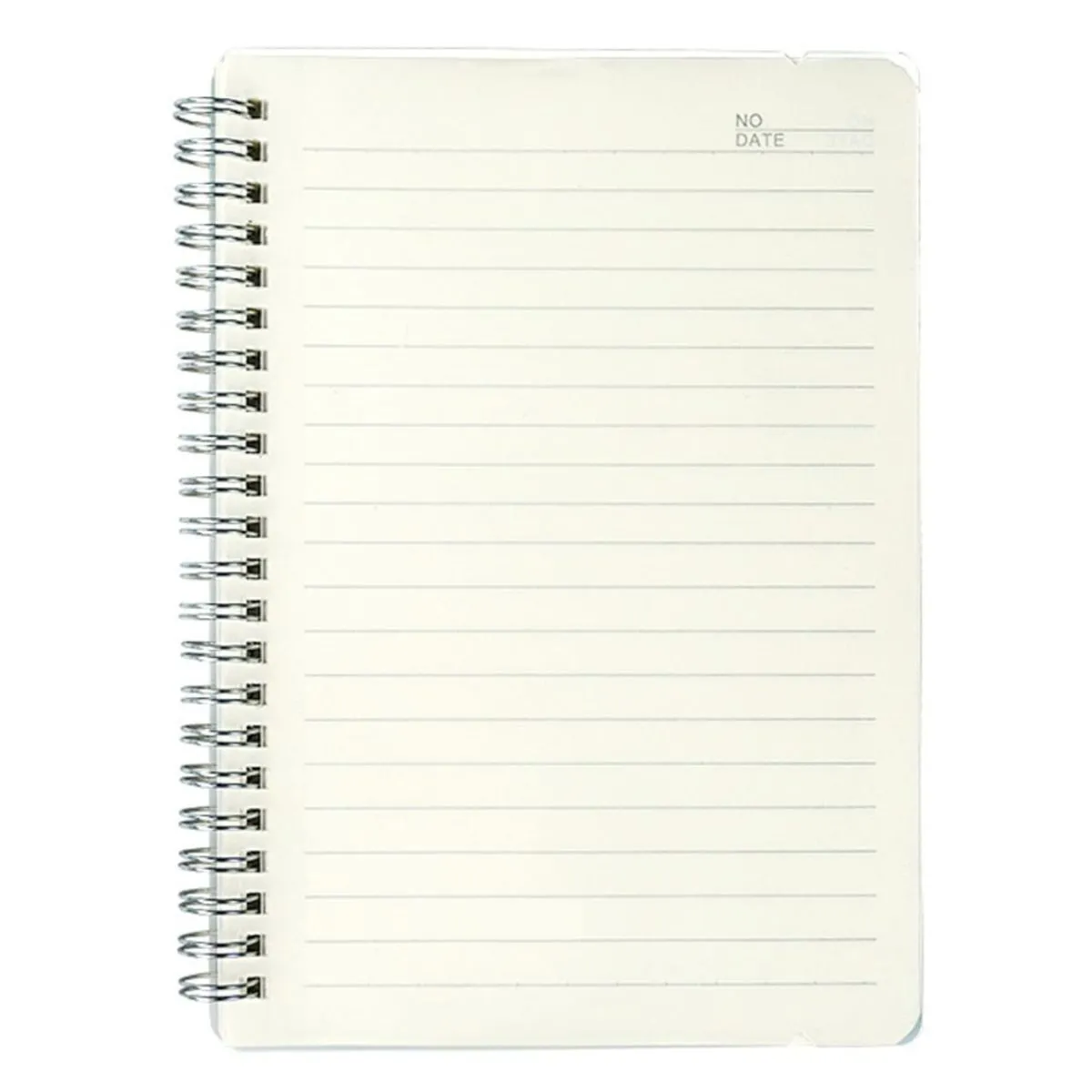 A5 Blank Lined Coil Notebook - Simple Student Diary