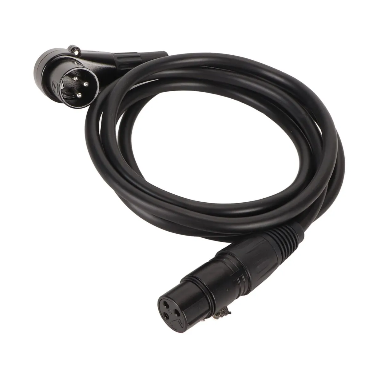 Right Angle XLR Cable, 3-Pin Male to Female,