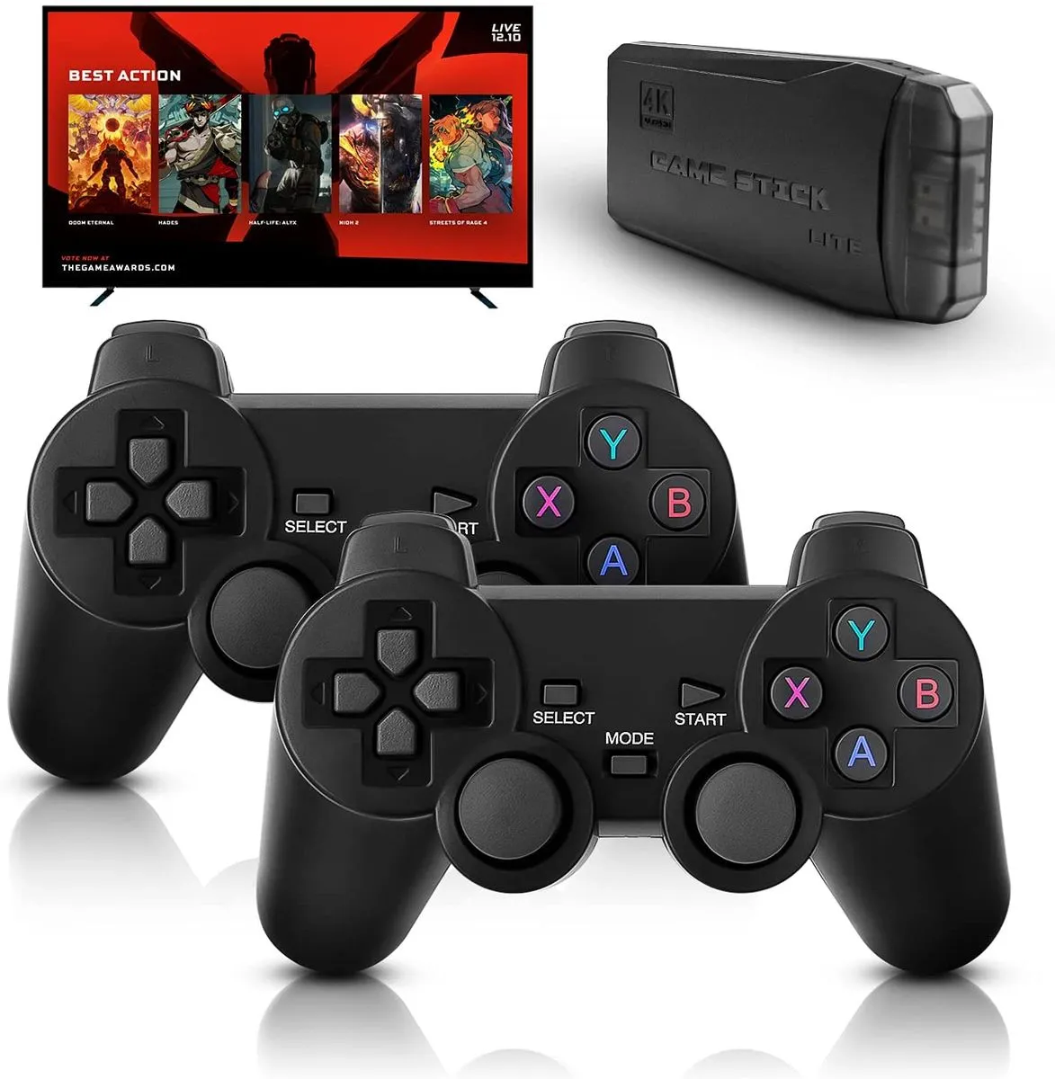M8 RETRO gaming console with 2 wireless controllers (+3500 games)