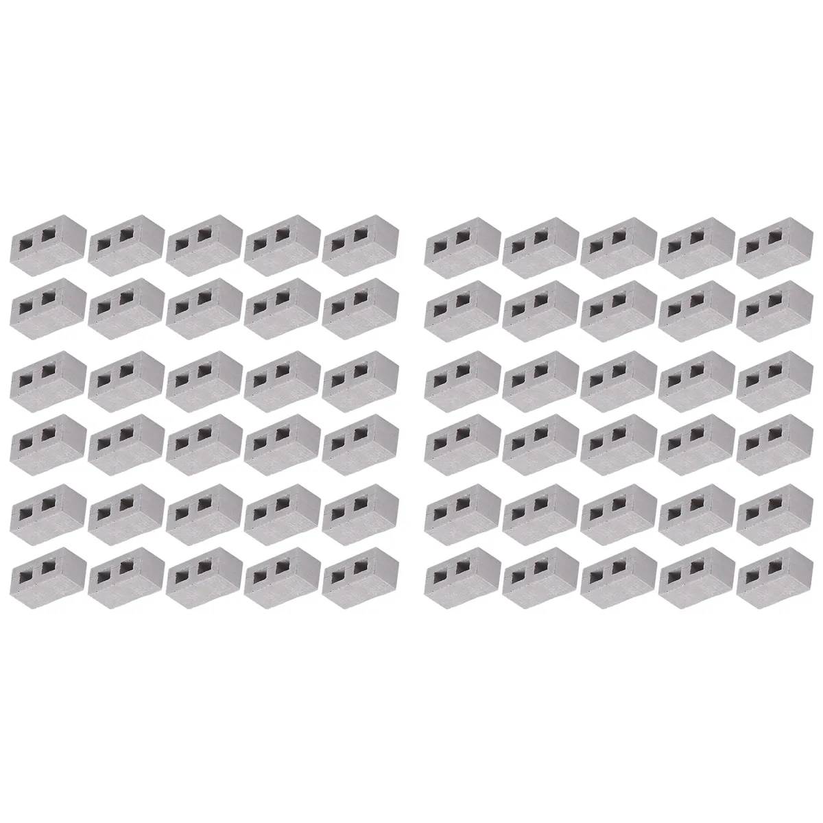 60 Packs 1/12 Scale Concrete Miniature Bricks Dollhouse Accessories