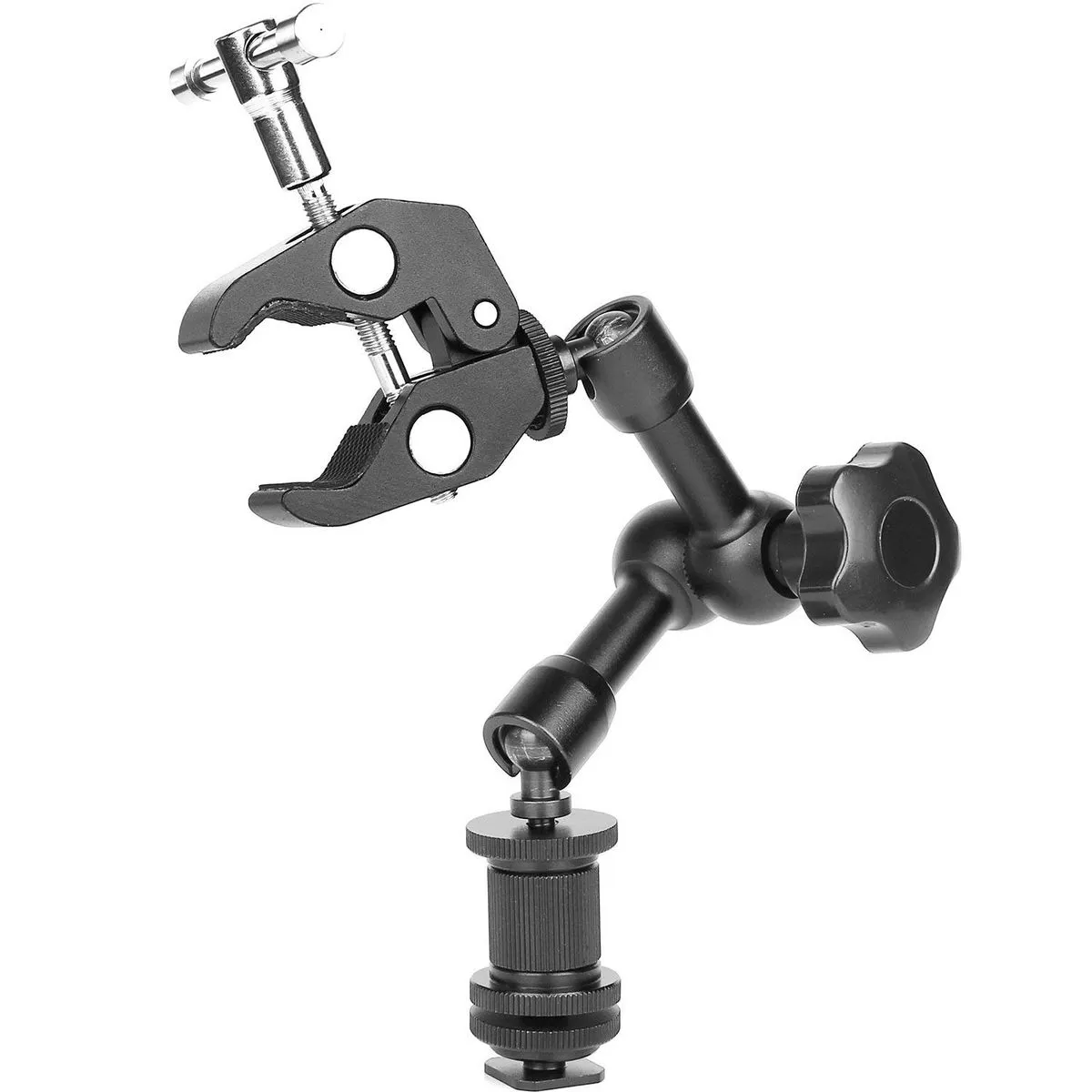7 Inch Articulating Friction Arm Super Clamp 1/4 3/8 Thread