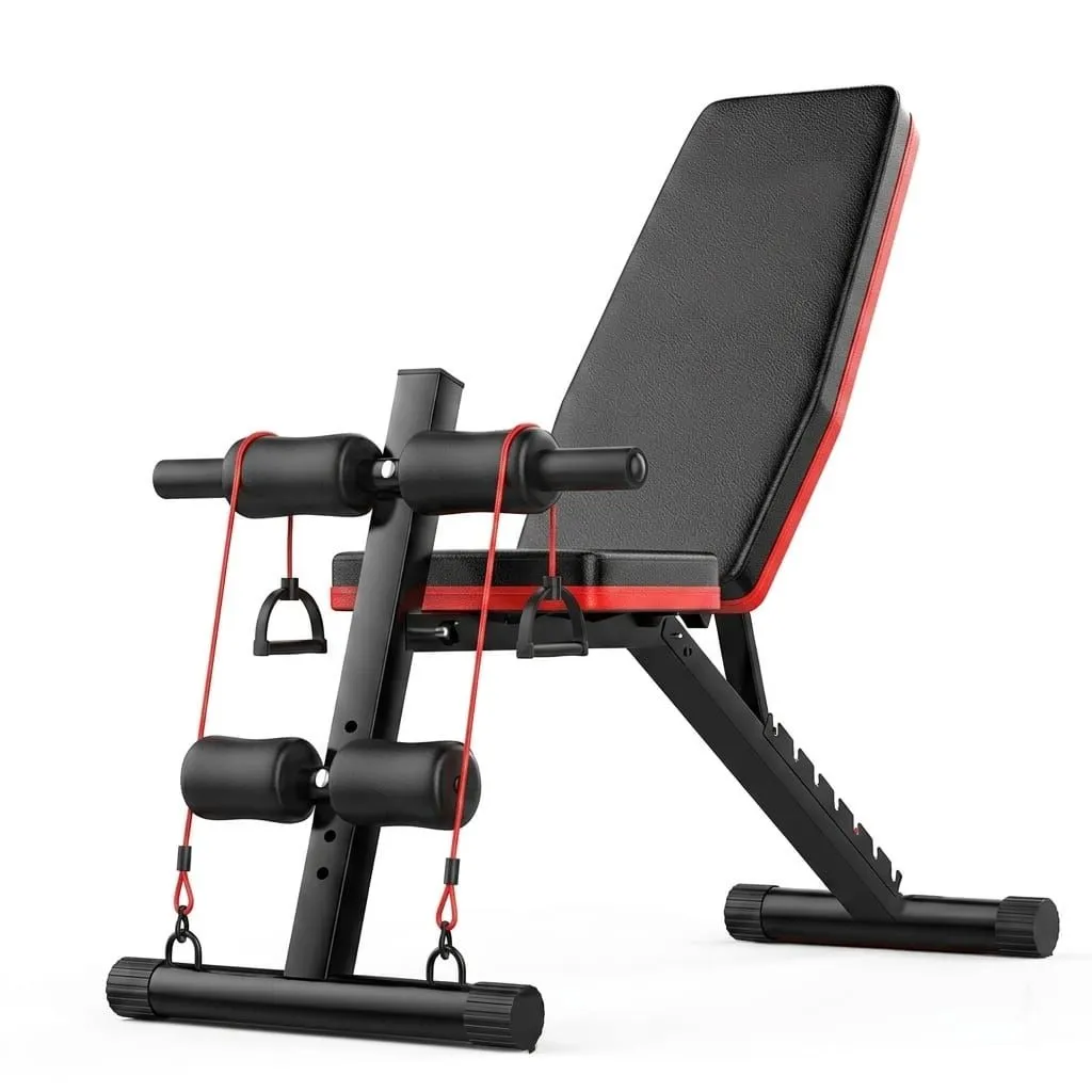 Multifunctional Foldable Adjustable Weight & Dumbbell Training Bench