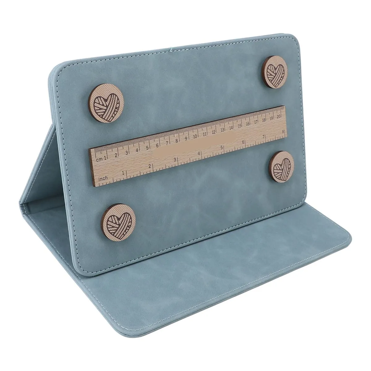 Chart Holder Fold Up Crochet Pattern Keeper Knitting Tool Blue