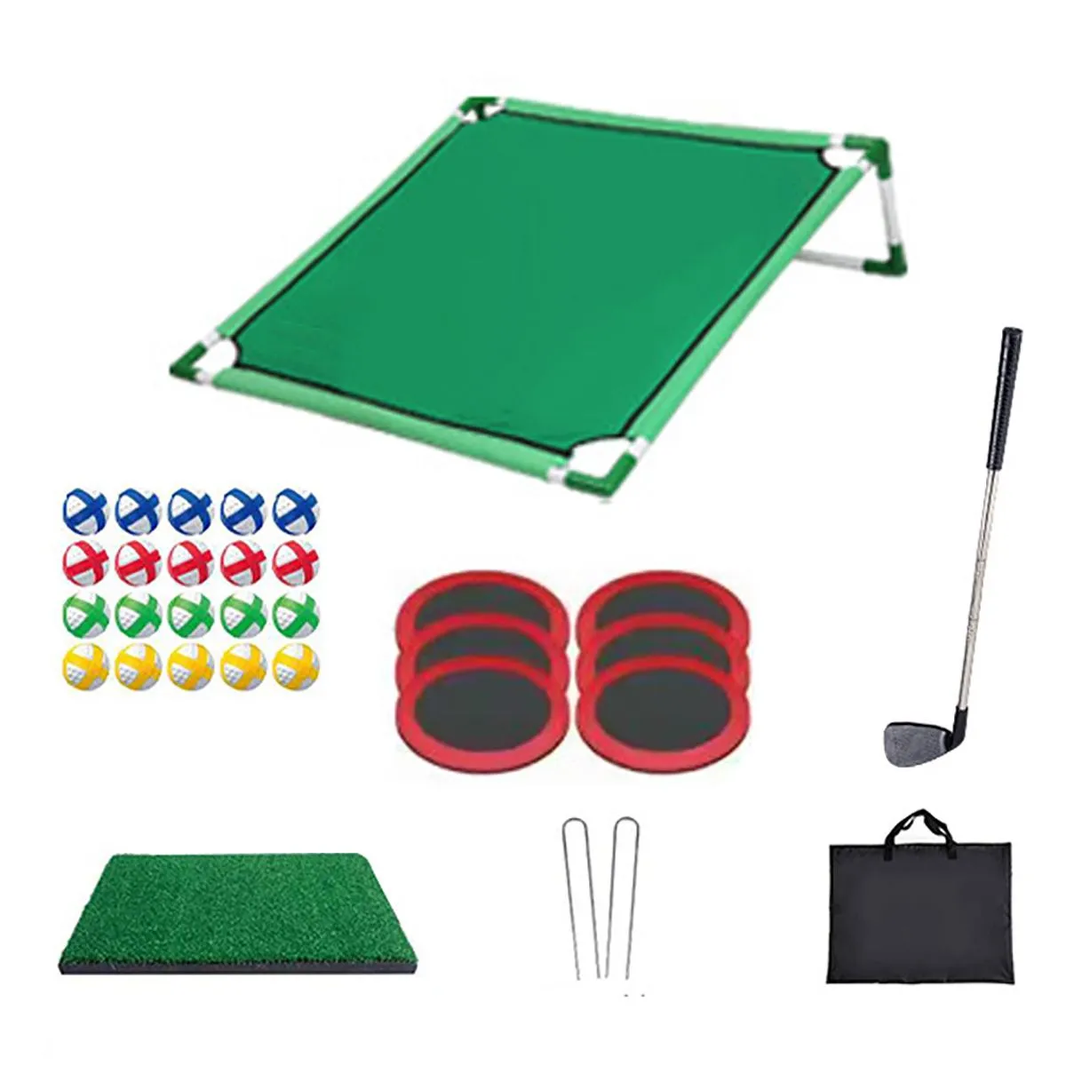 Golf Chipping Game Set With 20 Sticky Balls Battle Backyard Golf Game Toy