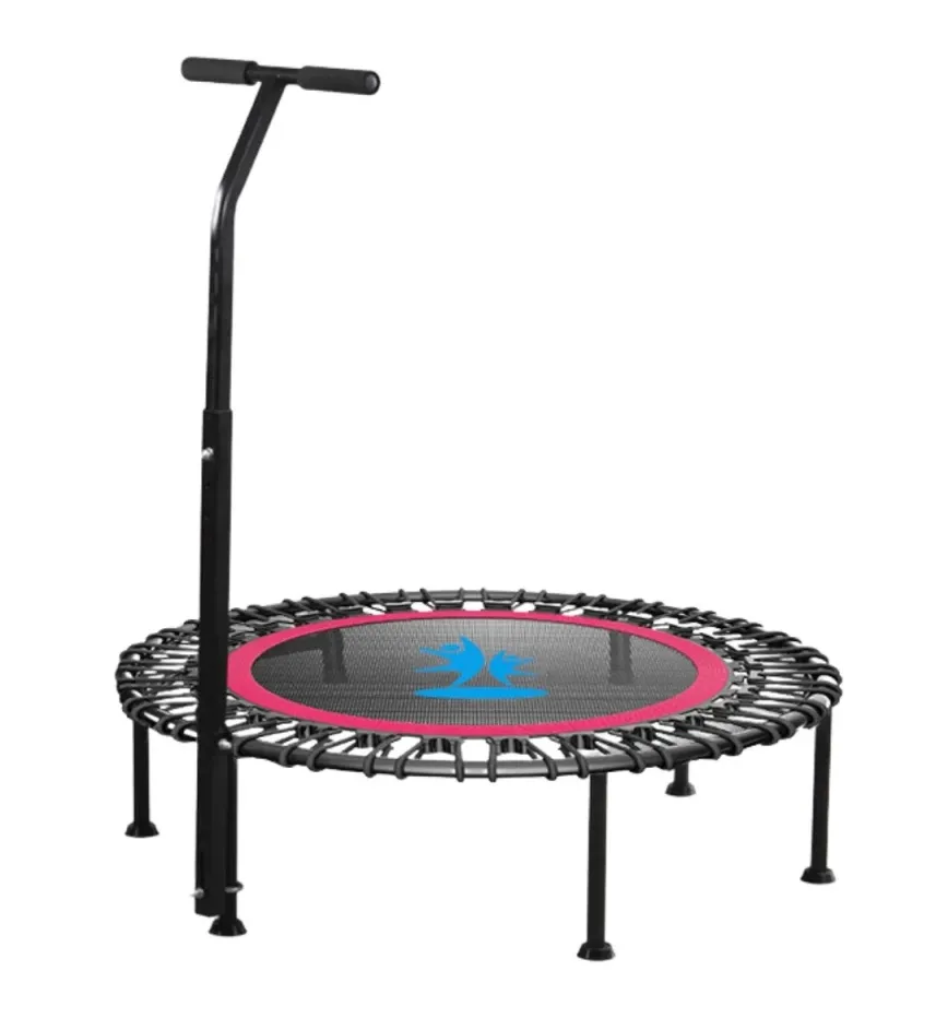 Fitness Trampoline with Adjustable Handle - 100kg Capacity
