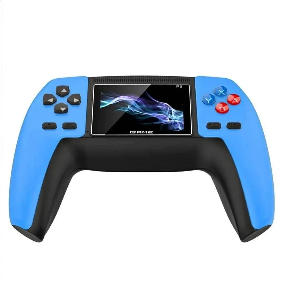New P5 Design 3 Inch Screen Game Console Built in 520 Retro Games - Blue