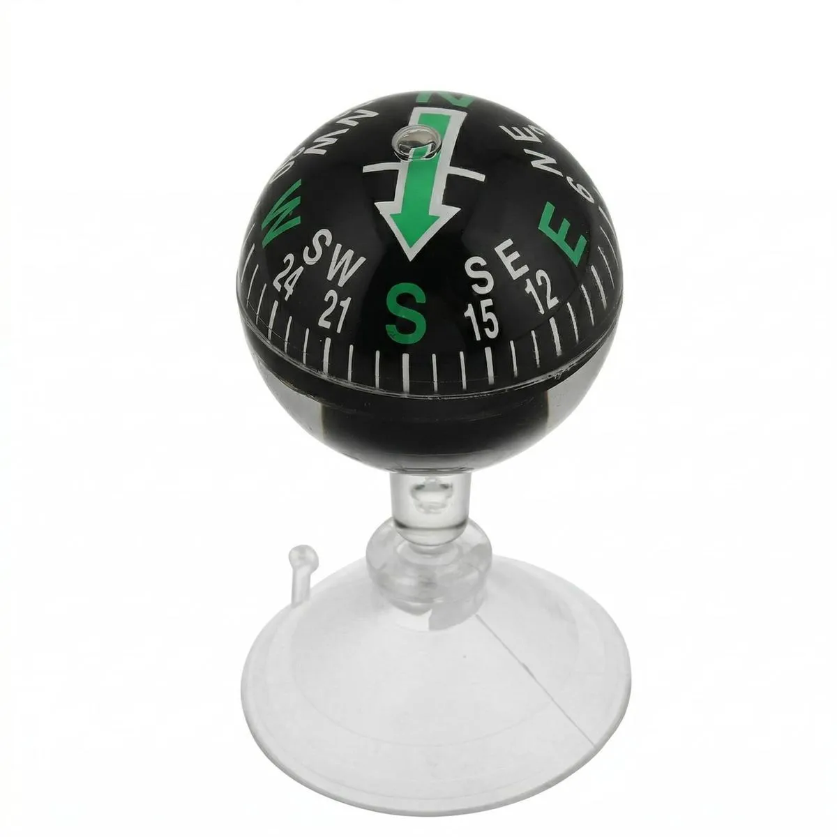 Portable Suction Cup Car Compass - Dashboard Navigation Ball