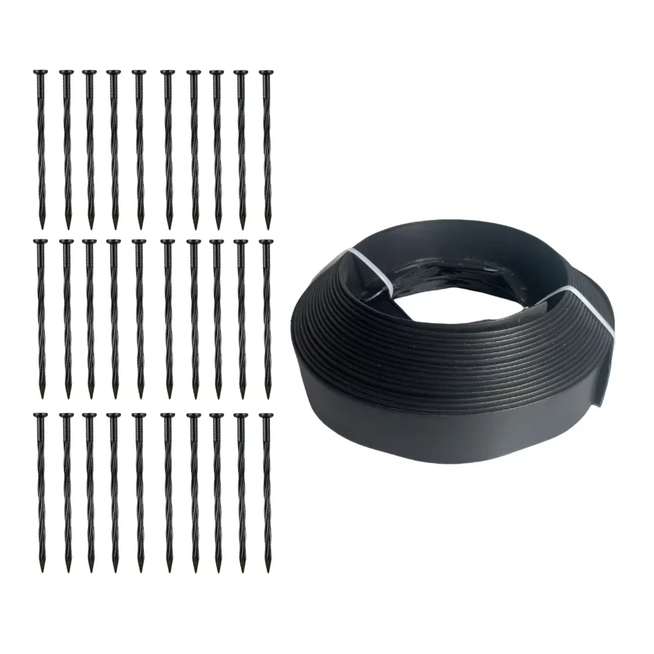 Arfast - Garden Lawn Edging Border Roll with 30 Ground Spikes